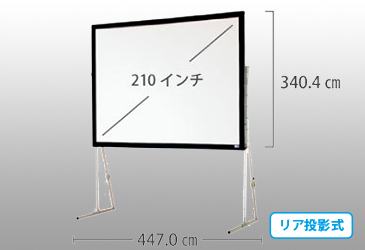 210インチ スクリーン( リアタイプ)